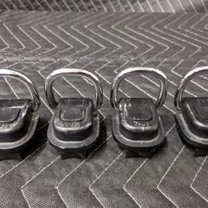 BMW E70 X5 Rear Hatch Trunk Area Tie Down Strap Ring Set 51477146024
