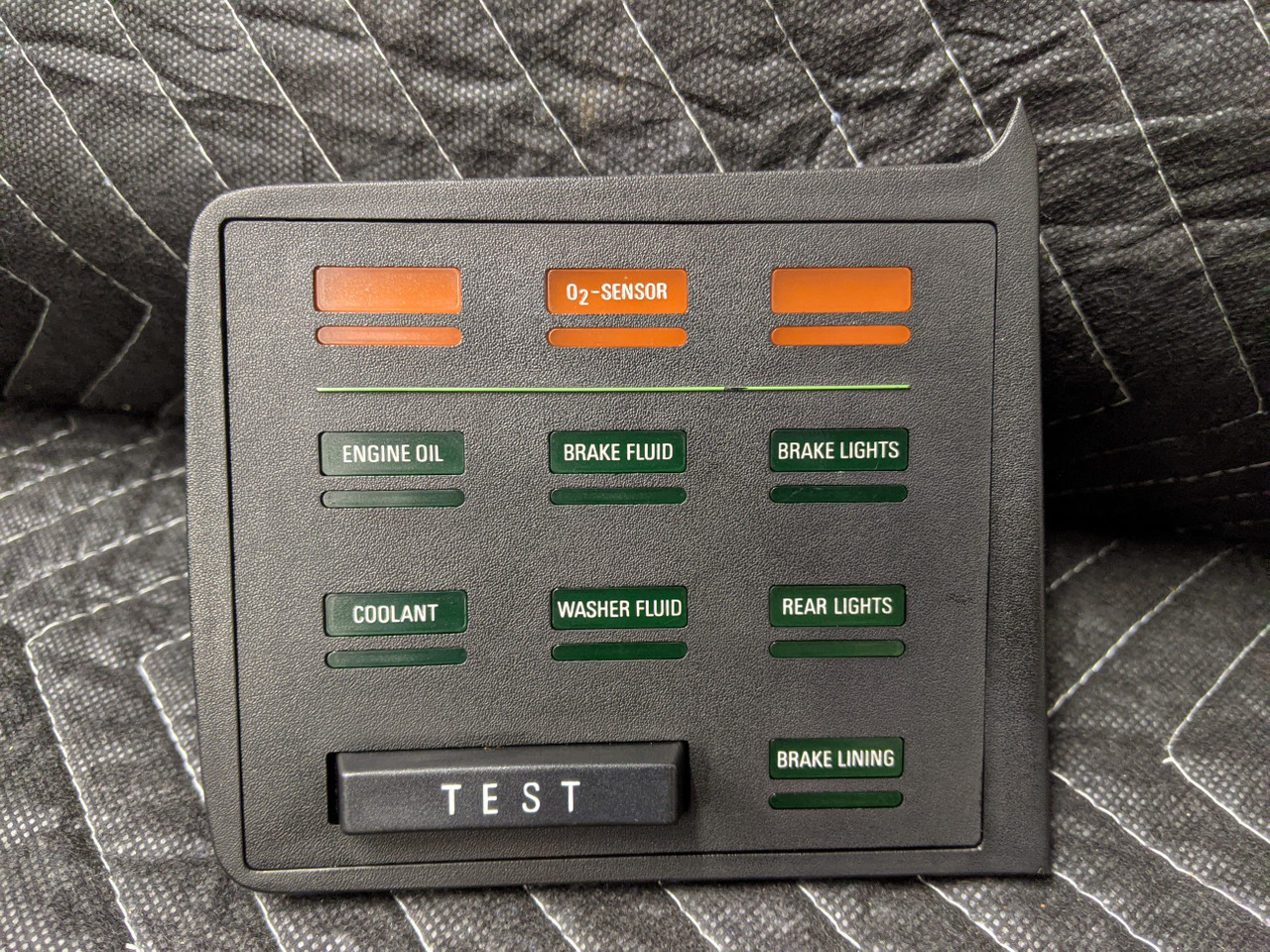 BMW E24 633CSi 6-Series Check Control Panel 62141366889