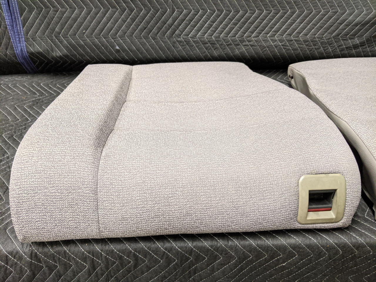 BMW E36 3-Series Compact ti Rear Upper Seats Grey Cloth 52208146599 - Image 5