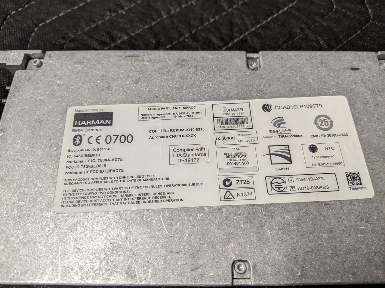 BMW F01/F02/F04/F07/F10/F25 5-Series 7-Series X3 Telematics Combox 84109244191 - Image 7